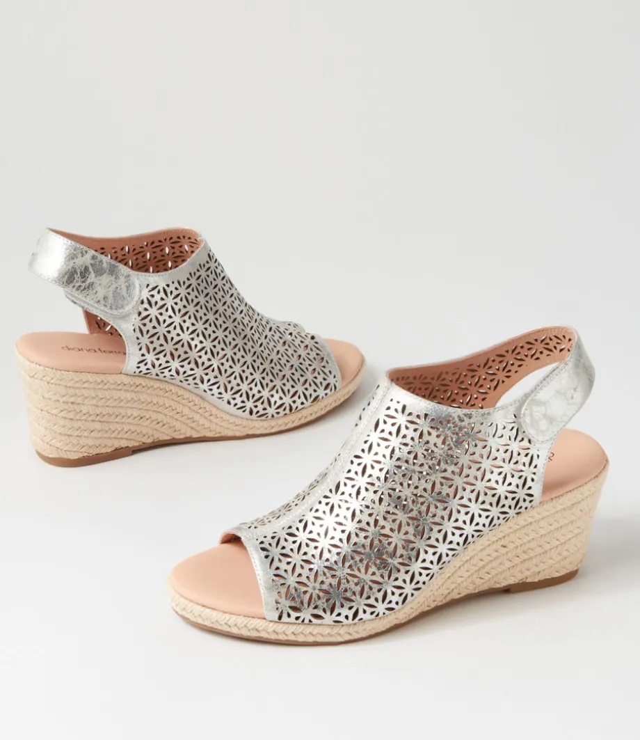 Jamm Silver Wash Leather Sandals
