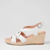 Jansome White Leather Sandals