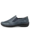 Java Xf Navy Leather Slip Ons