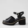 Jemi Black Box Leather Sandals