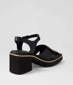 Jemi Black Box Leather Sandals