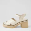 Jemi Vanilla Box Leather Sandals