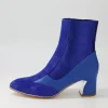 Jepps Blue Multi Ankle Boots