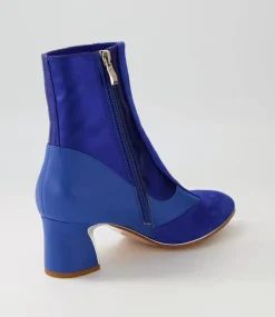 Jepps Blue Multi Ankle Boots
