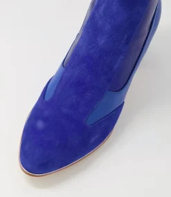 Jepps Blue Multi Ankle Boots