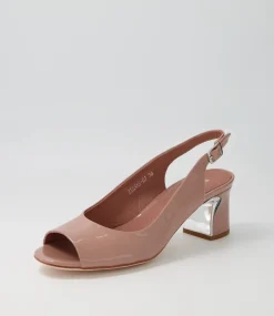 Jianas Dark Cafe Patent Leather Sandals