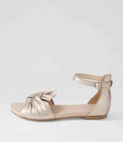 Jimeta Platino Leather Sandals
