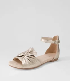 Jimeta Platino Leather Sandals