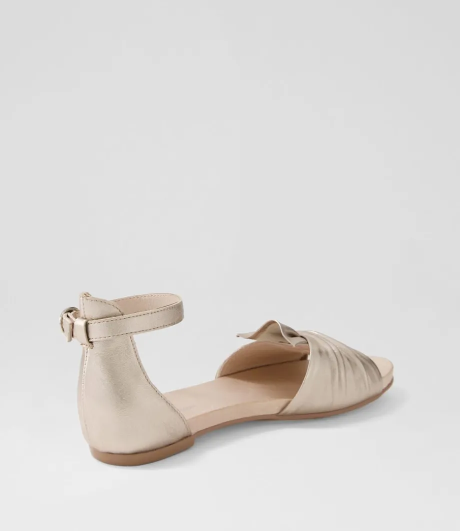 Jimeta Platino Leather Sandals