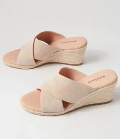 Jinna Stone Suede Sandals
