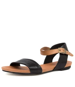 Jinnit Black-Tan Leather