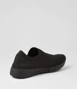 Jixxi Black Fabric Sneakers