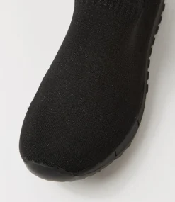 Jixxi Black Fabric Sneakers