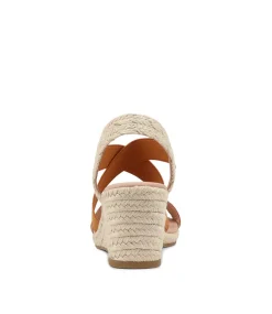 Jolli Tan Elastic Sandals