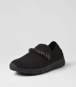 Jolo Black Trim Fabric Sneakers