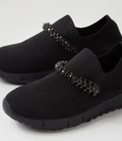 Jolo Black Trim Fabric Sneakers