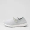 Jolo Misty Silver Trim Fabric Sneakers