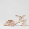 Juba Nude Shimmer Nude Leather Jewels Sandals