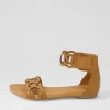 Jubu Dark Tan Leather Sandals