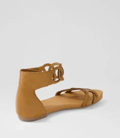 Jubu Dark Tan Leather Sandals