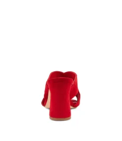 Kadmos Red Suede Mules