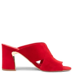 Kadmos Red Suede Mules