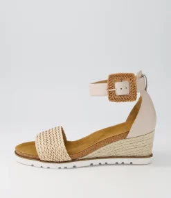 Kaelers W Nude Weave Leather Espadrilles