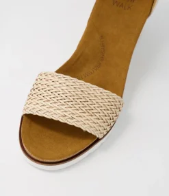 Kaelers W Nude Weave Leather Espadrilles