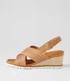Kaeme W Biscuit Weave Leather Sandals