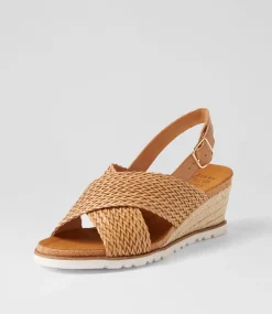Kaeme W Biscuit Weave Leather Sandals