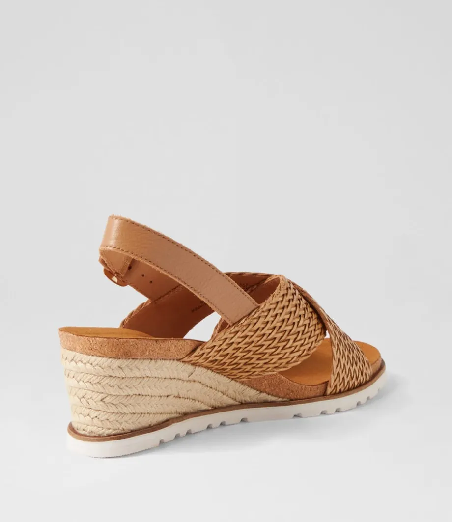 Kaeme W Biscuit Weave Leather Sandals