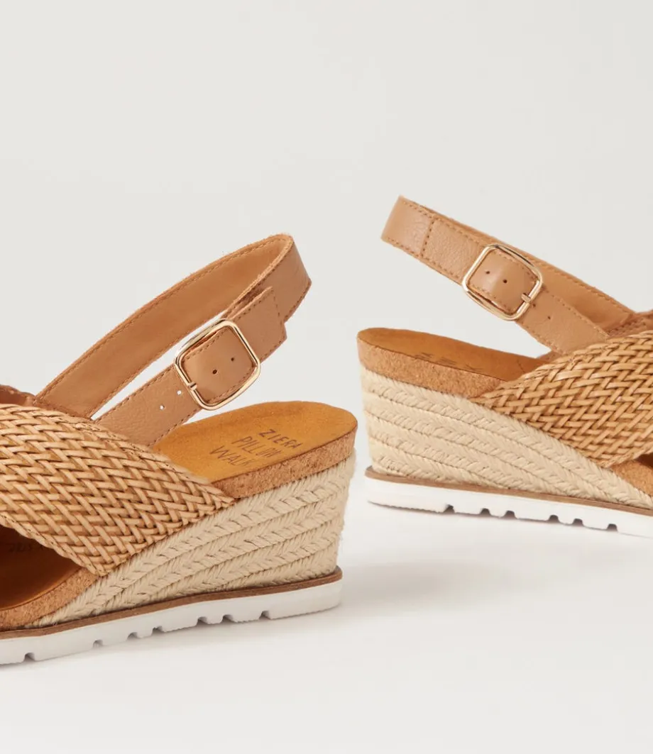 Kaeme W Biscuit Weave Leather Sandals