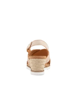 Kaeme W Nude Weave Leather Sandals