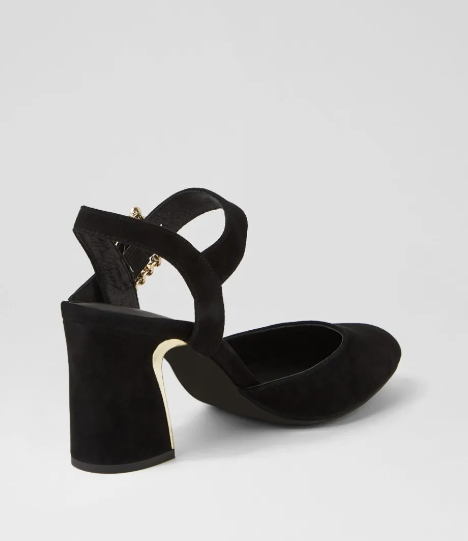 Kalsey Black Suede Heels