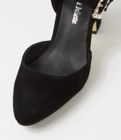 Kalsey Black Suede Heels