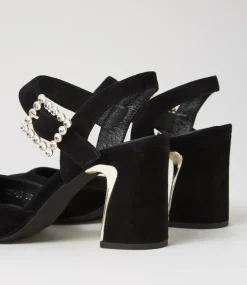 Kalsey Black Suede Heels