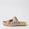 Kapila W Natural Multi Leather Sandals