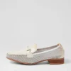 Kenia 62 White Panna Mesh Leather Loafers