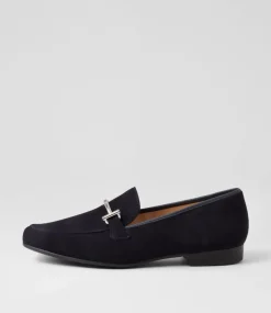 Kent 72 Blue Leather Flat Shoes