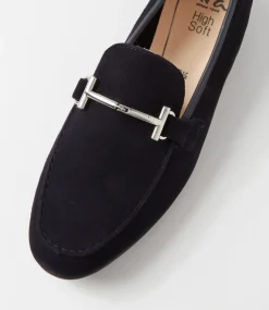 Kent 72 Blue Leather Flat Shoes