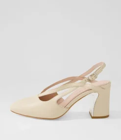 Kenzy Nude Leather Heels