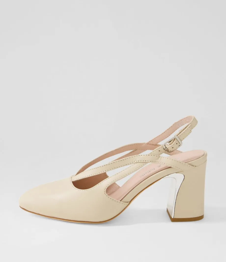 Kenzy Nude Leather Heels