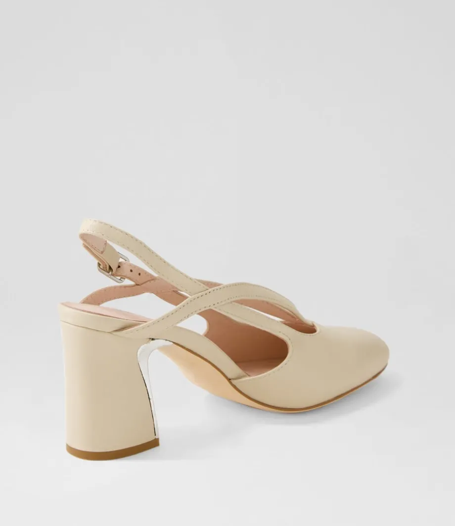 Kenzy Nude Leather Heels