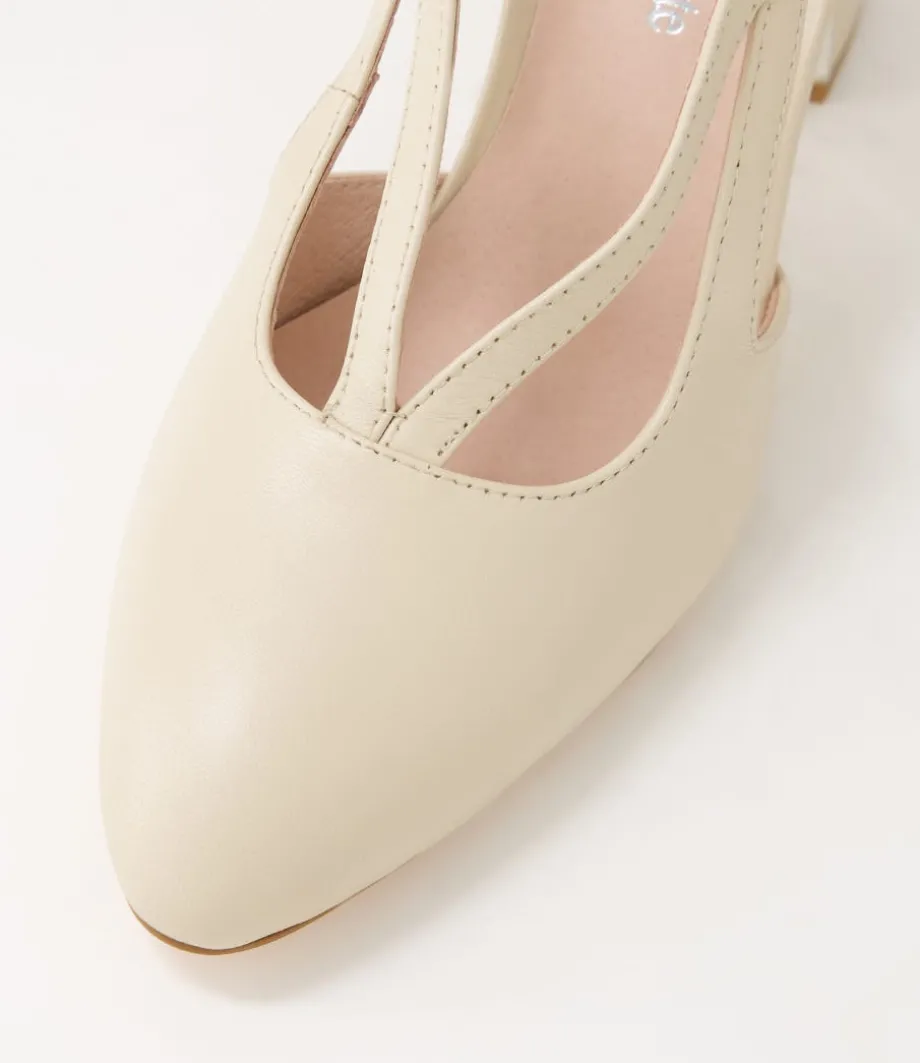 Kenzy Nude Leather Heels