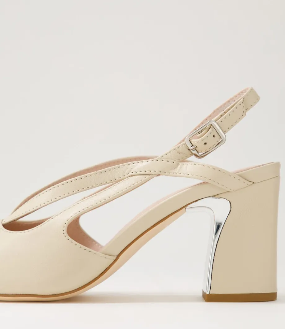 Kenzy Nude Leather Heels