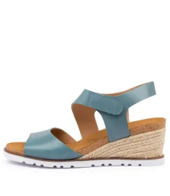 Khaza W Blue Leather