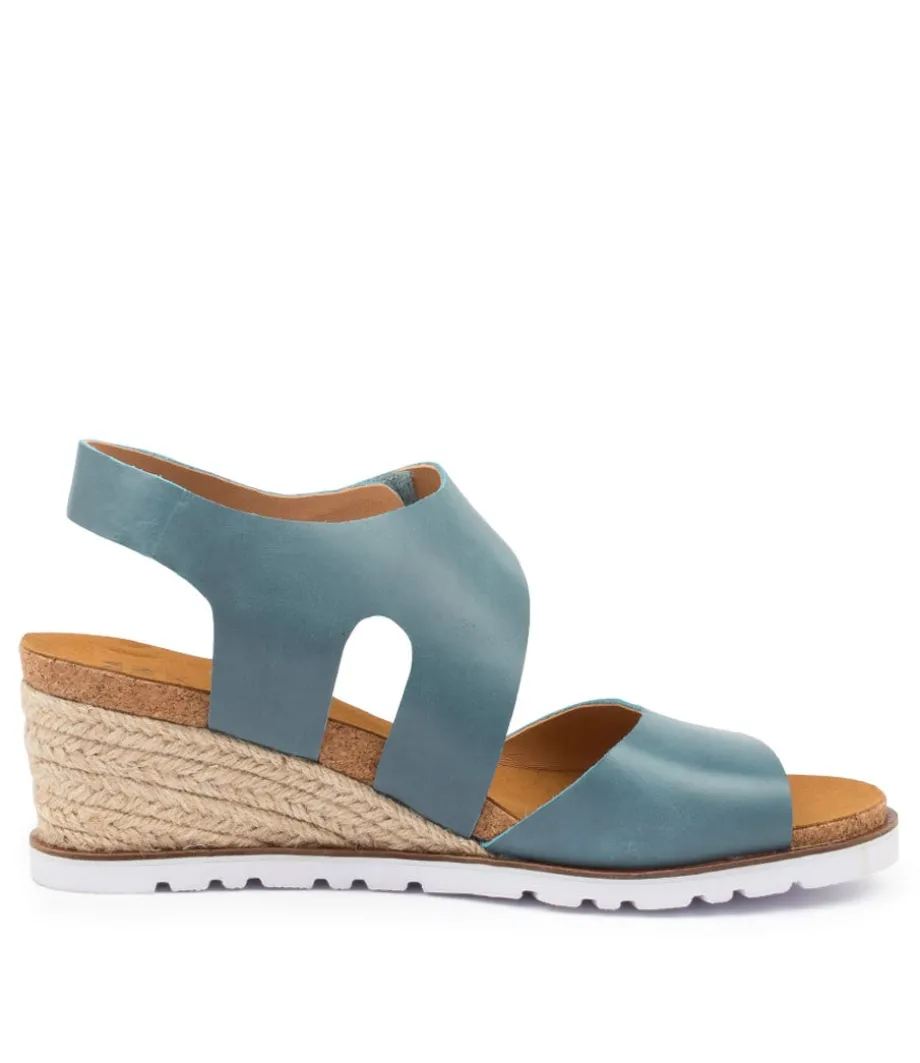 Khaza W Blue Leather