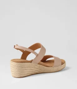 Kiarra Xw Blush Leather Espadrilles