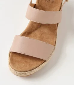 Kiarra Xw Blush Leather Espadrilles