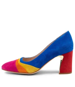 Kisha Bright Multi Suede